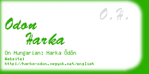 odon harka business card